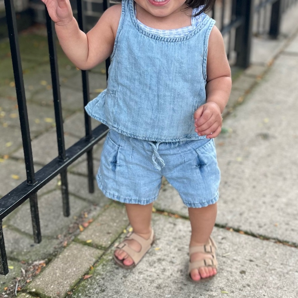 Zara baby denim outfit